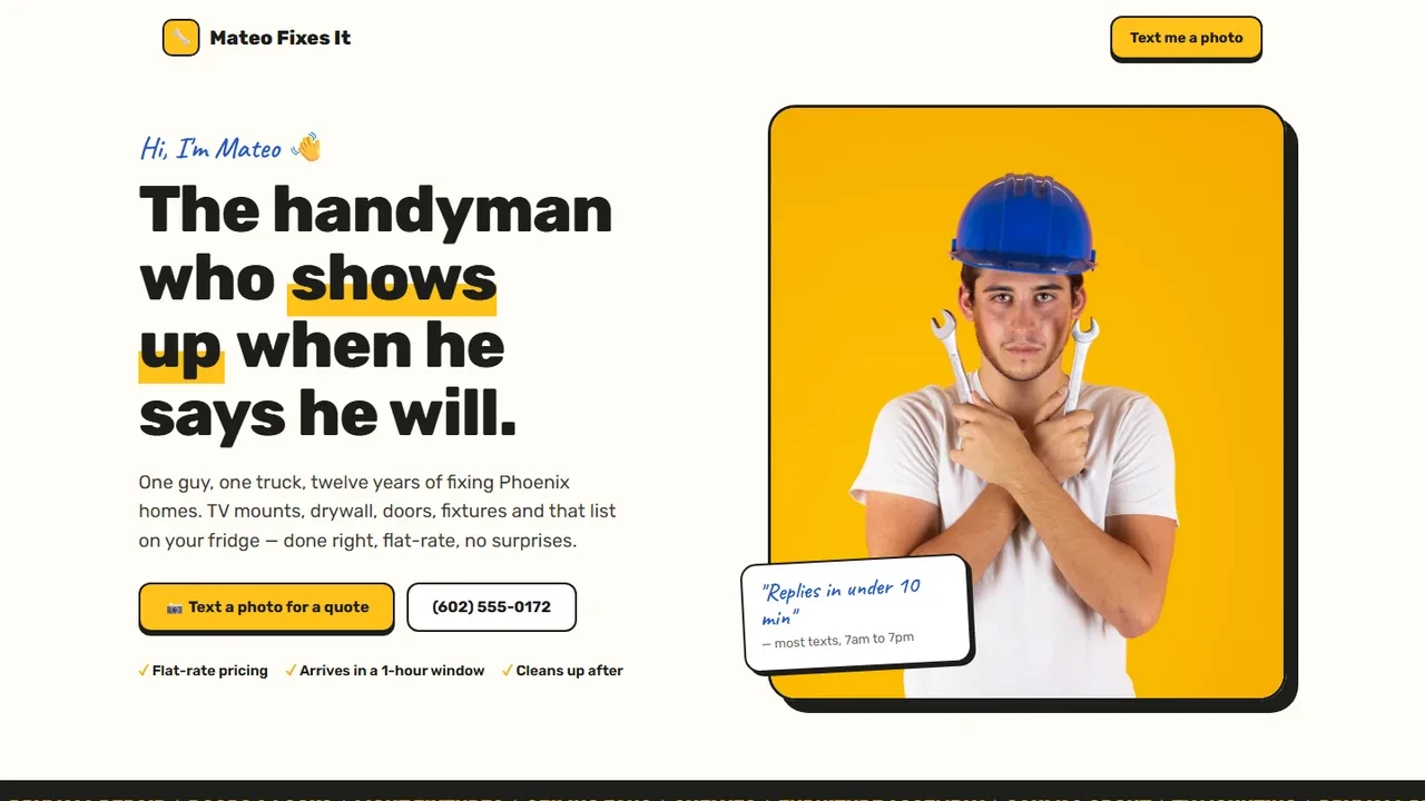Mateo Fixes It — Handyman