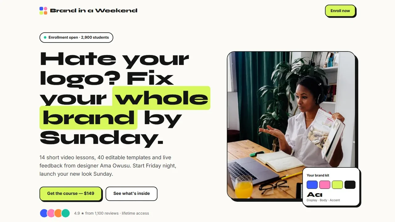 Brand in a Weekend — Online course