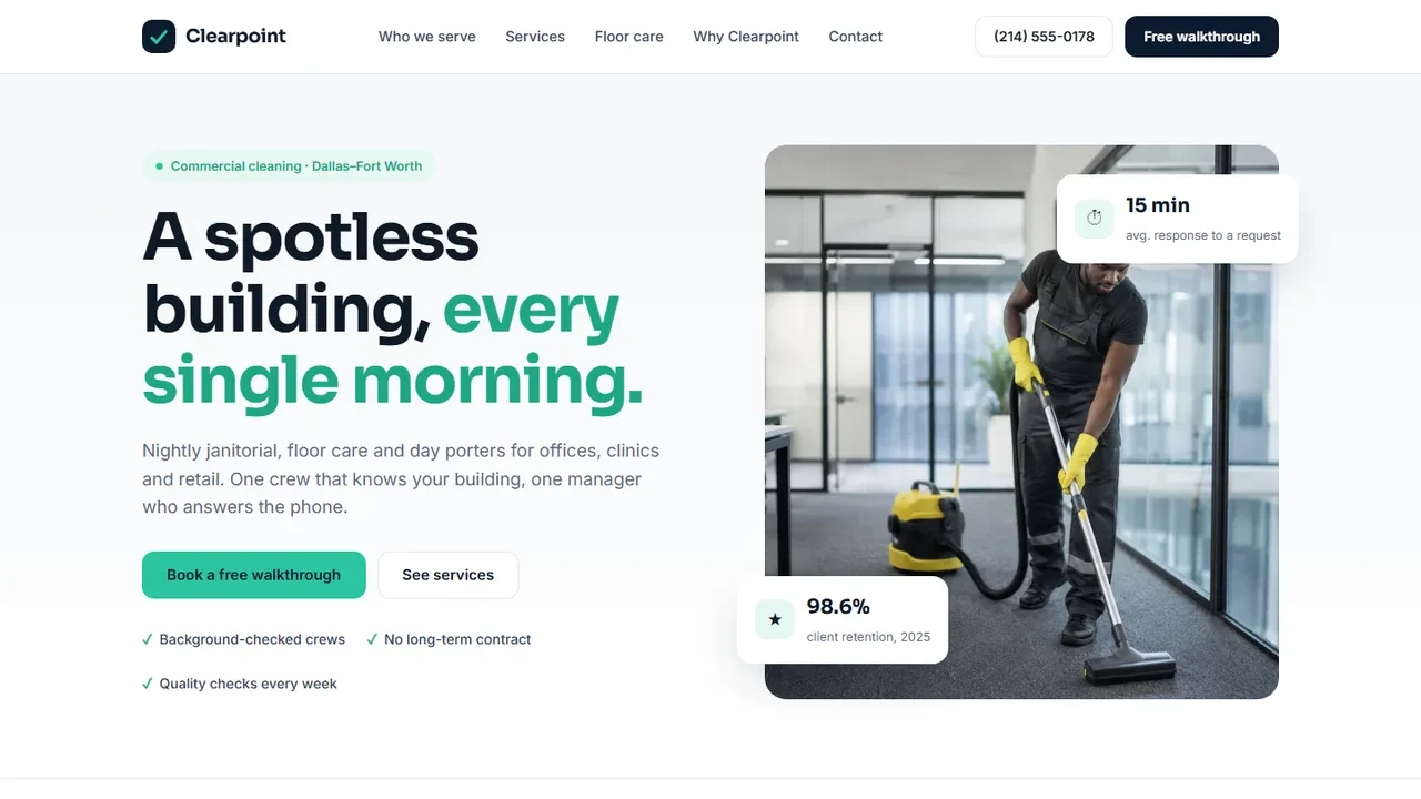 Clearpoint — Commercial cleaning